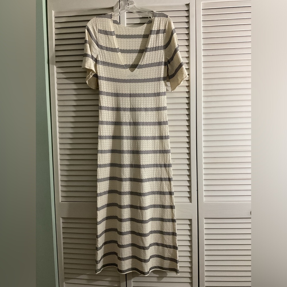 ZARA STRIPED KNIT DRESS - NEW - Picture 2 of 4